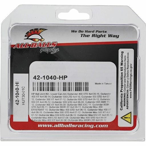 All Balls Ball Joint Kit HP - 42-1040-HP For Can-Am Outlander 2006-2014 | Bombardier Outlander 2006