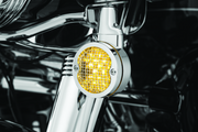 Kuryakyn 6513 Mesh Turn Signal Bezels 3-1/4in Chrome - User 1