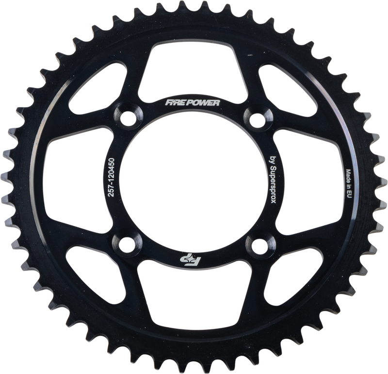 Fire Power Rear Sprocket Steel 50T Black - FPS-1204-50-BLK Honda XR100R / CRF100F / CRF125F / CRF125FB 1985-2024