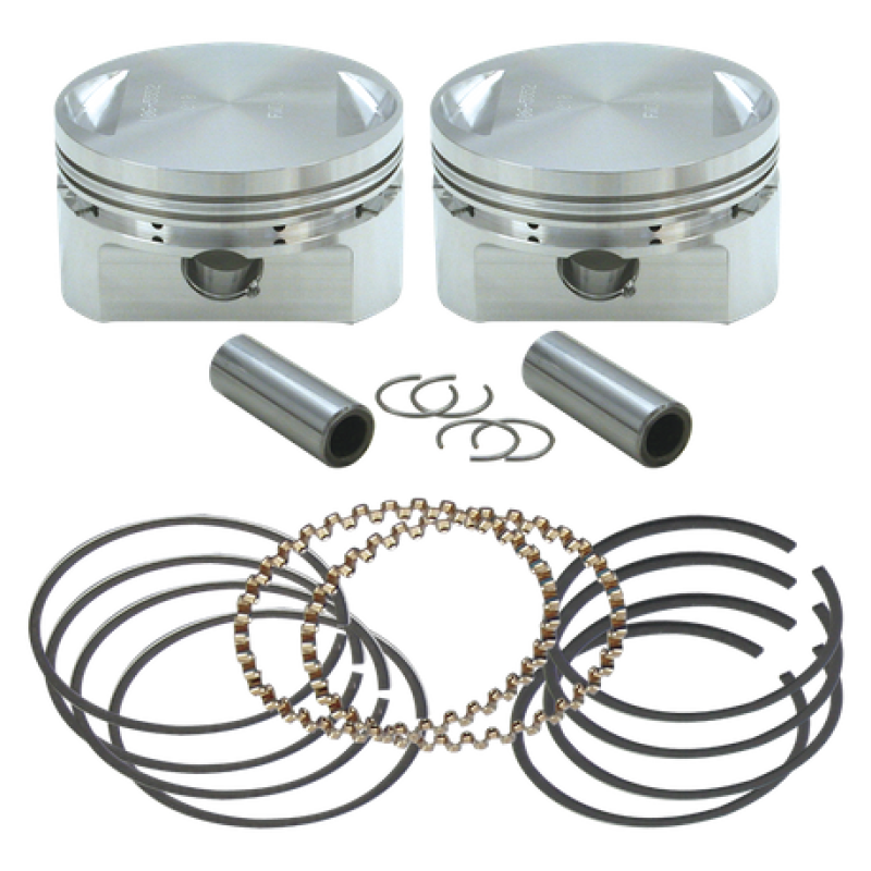 S&S Cycle 106-5555 84-99 BT 3-1/2in .010in Bore Forged Stroker Piston Kit - User 1