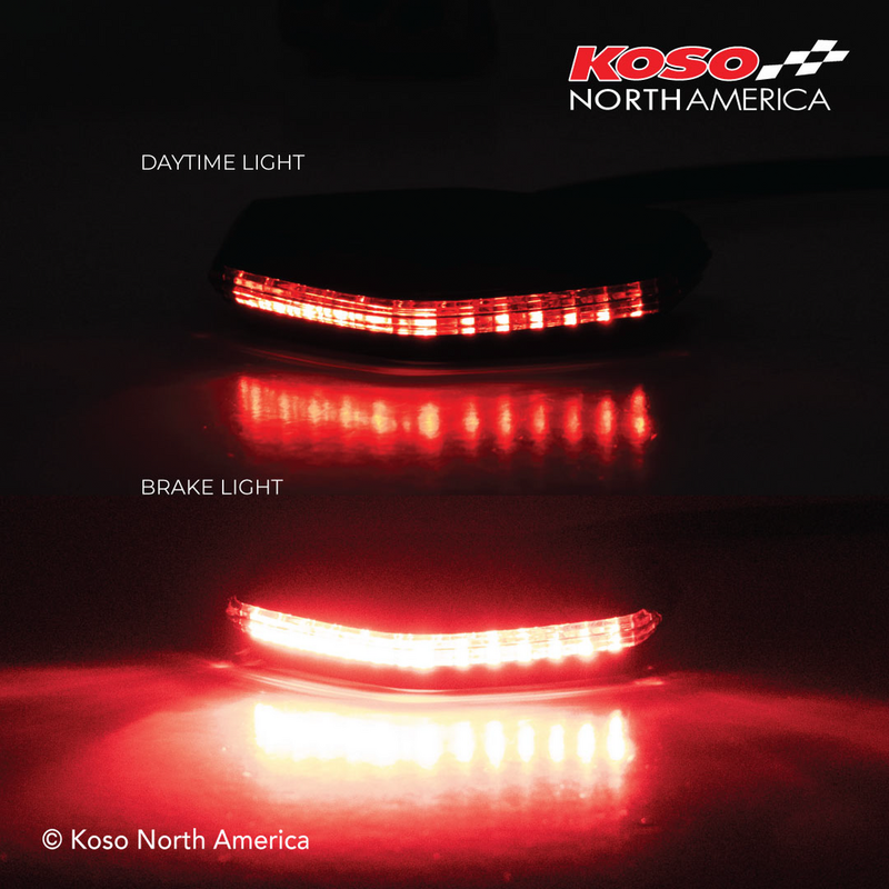 Koso North America GT-06 LED Brake Taillight RED Lens - HB041000