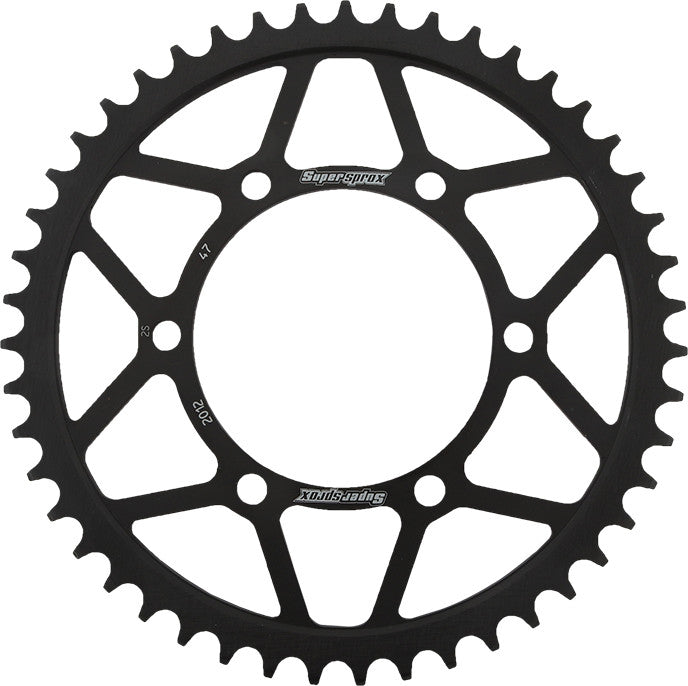 Supersprox Rear Sprocket Steel 47T-525 Black TRI - RFE-2012-47-BLK Triumph Motorcycles 2006-2017