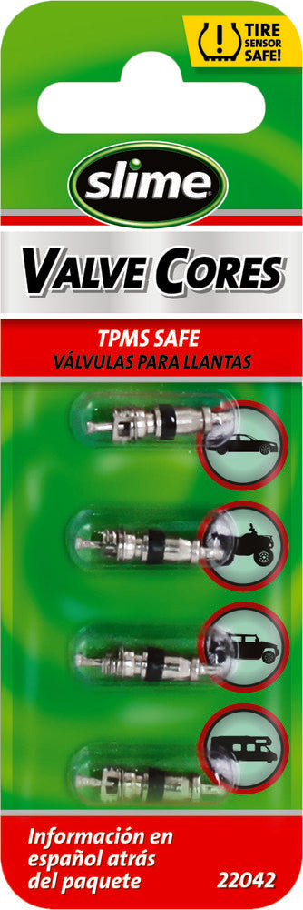 Slime 85-1047 22042 4/PC VALVE CORES SHORT