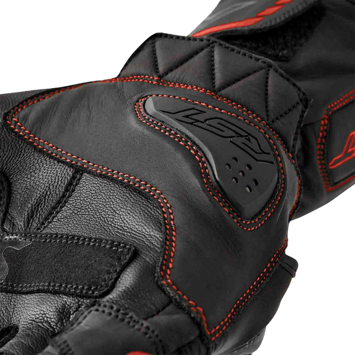 Rst 556-3650110 103650RED-10 S1 GLOVE BLK/RED LEATHER LG