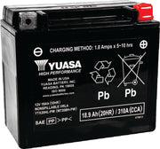 Yuasa Battery YUAM720BH-PW Yuasa YTX20HL-PW Maintenance Free AGM 12-Volt Battery - Photo - Primary