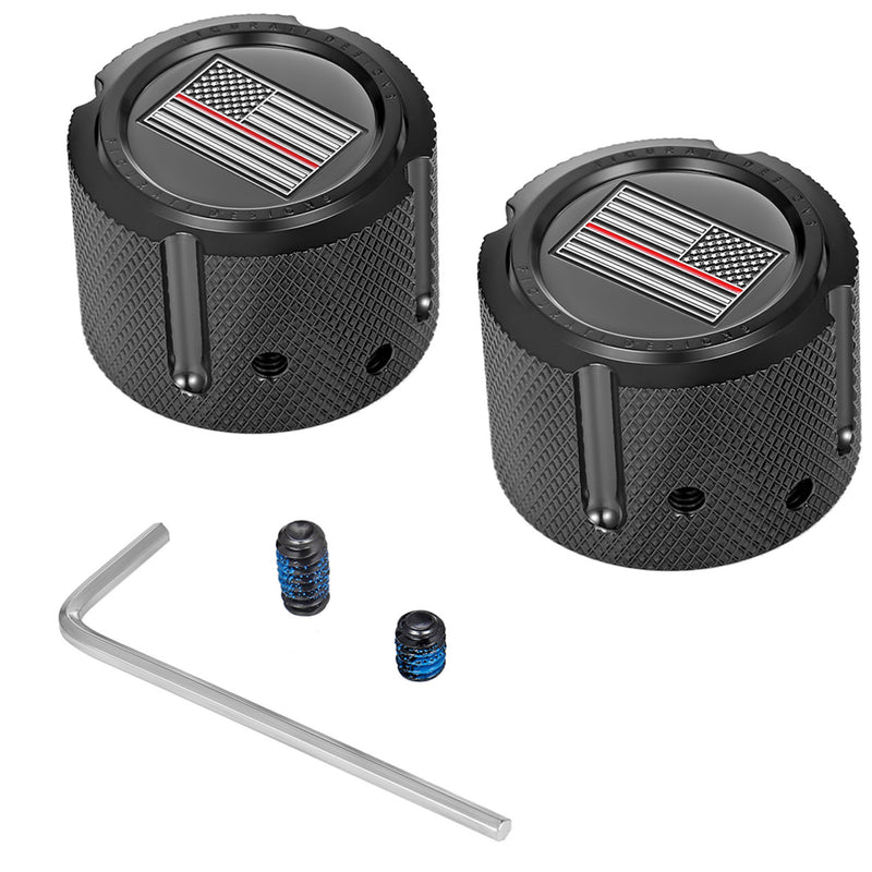 Figurati Designs Axle Nut Cover - FD75-FAC-BK For Harley Motorcycles 2002-2022