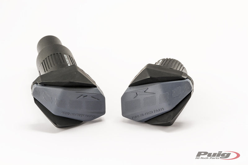 Puig Hi-Tech Parts Frame Sliders R19 Black - 9628N Kawasaki Ninja 400 2018-2022