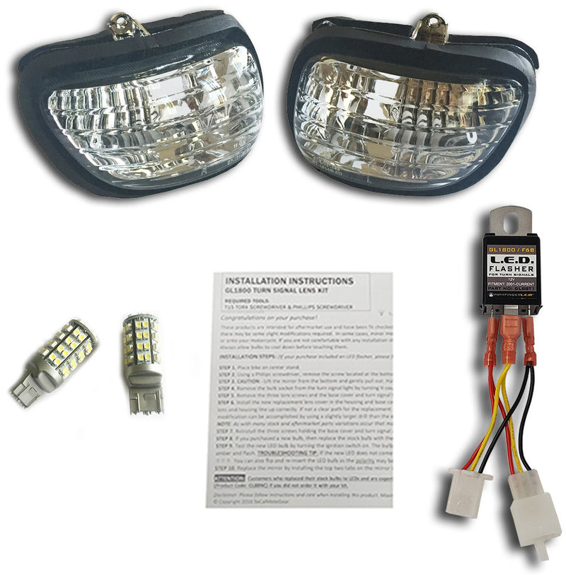 Pathfinder LED Turn Signal Kit Clear Lens PR - G18TCK Honda Motorcycles 2001-2017