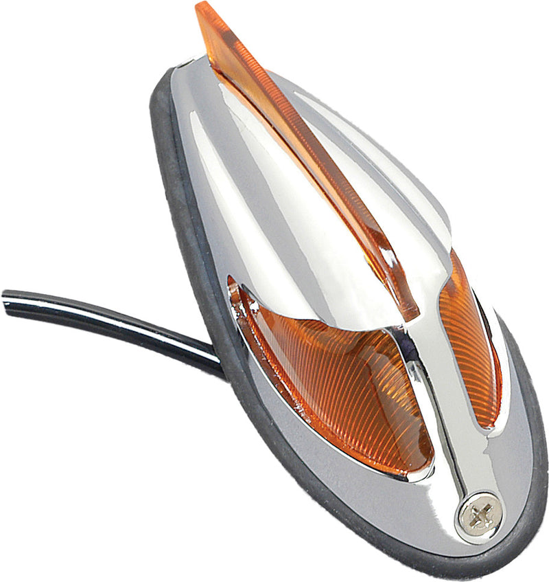 K&s Technologies 225-5138 25-5138 FENDER LIGHT W/FIN AMBER