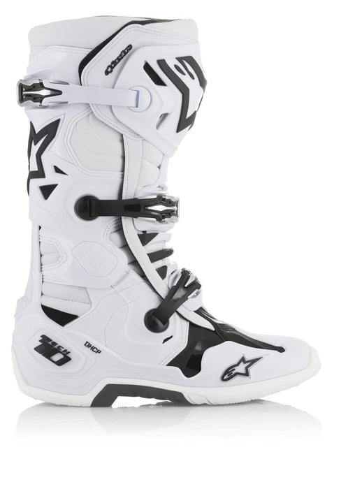 Alpinestars 482-01111 2010020-20-11 TECH 10 BOOTS WHITE SIZE 11