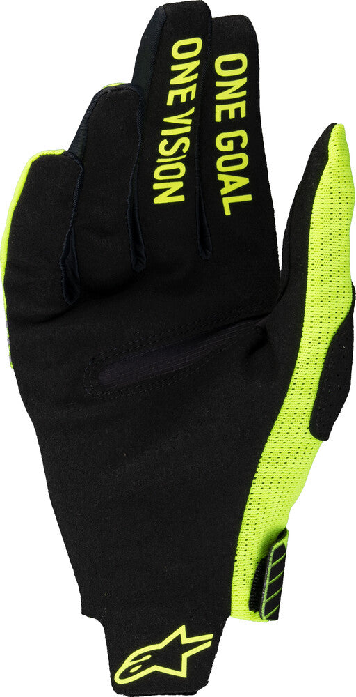 Alpinestars 482-00029M 3560325-55-M RADAR PRO GLOVES YELLOW FLUO MD