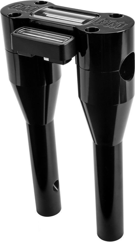 Forbidden Moto Bar Riser W HUD 9" Fxbb Black - 825-05043 For Harley Dyna 2006-2019