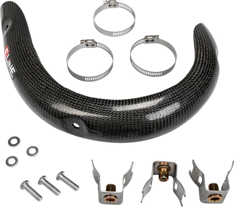 E-Line Accessories Carbon Fiber Heat Shields - BPG34F Beta Dirt Bikes 2010-2023