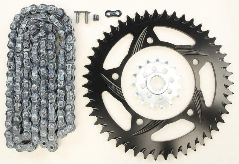 Vortex Sprocket Chain Kit Steel Aluminum 15/47T Black RX3 520-112L Black - CK6289 Suzuki 600 2001-2005