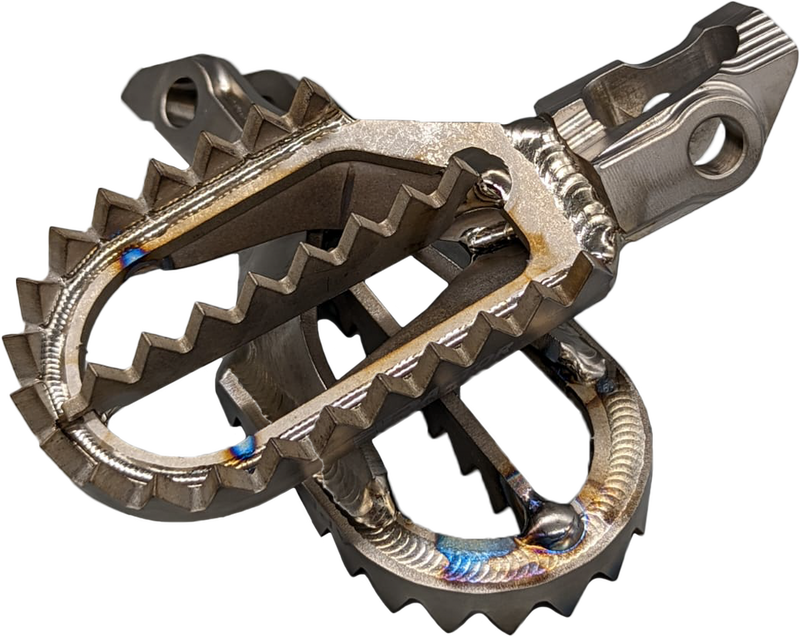 Raptor 56-9163 RX008 10MM BACK TITANIUM FOOT PEGS GAS/HUSQ/KTM STARK 10MM BACK