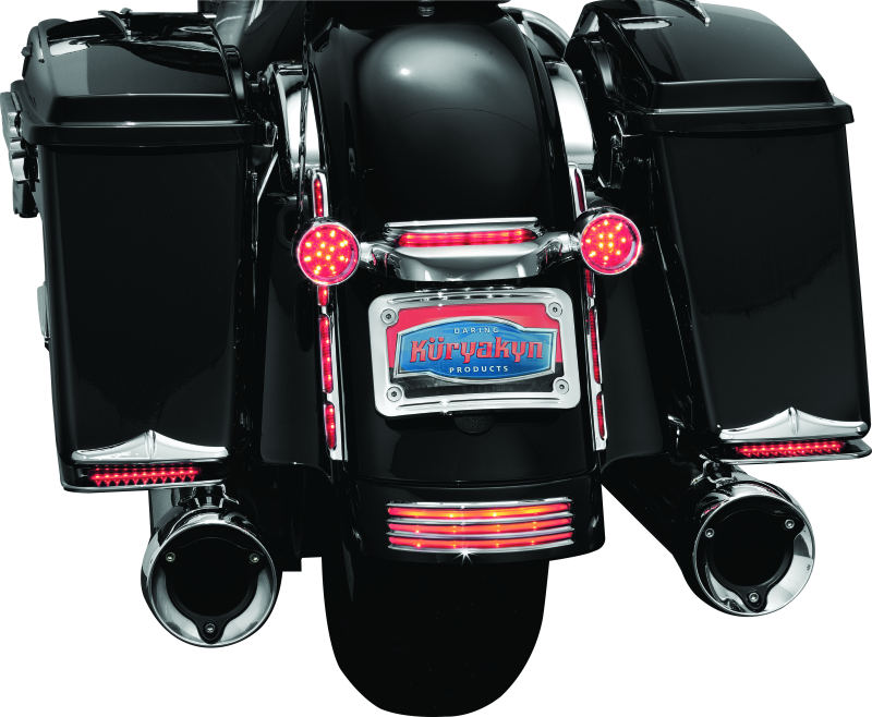 Kuryakyn 3157 Curved License Plate Mount Chrome - User 1