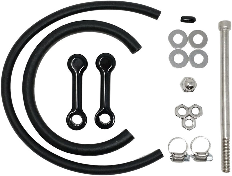 Dk Custom Products Billet Tank Lift Kit 3" ` Powder Coat Black - DK-DYN-TLK-3-DC For Harley Motorcycles 2010-2017