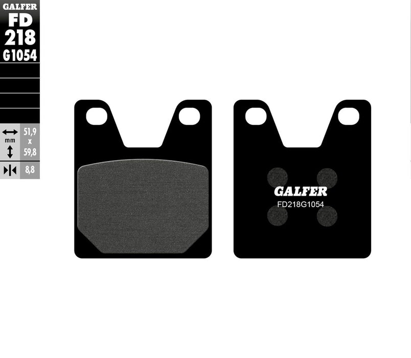 Galfer 17-218S FD218G1054 BRAKE PADS SEMI METALLIC FD218G1054