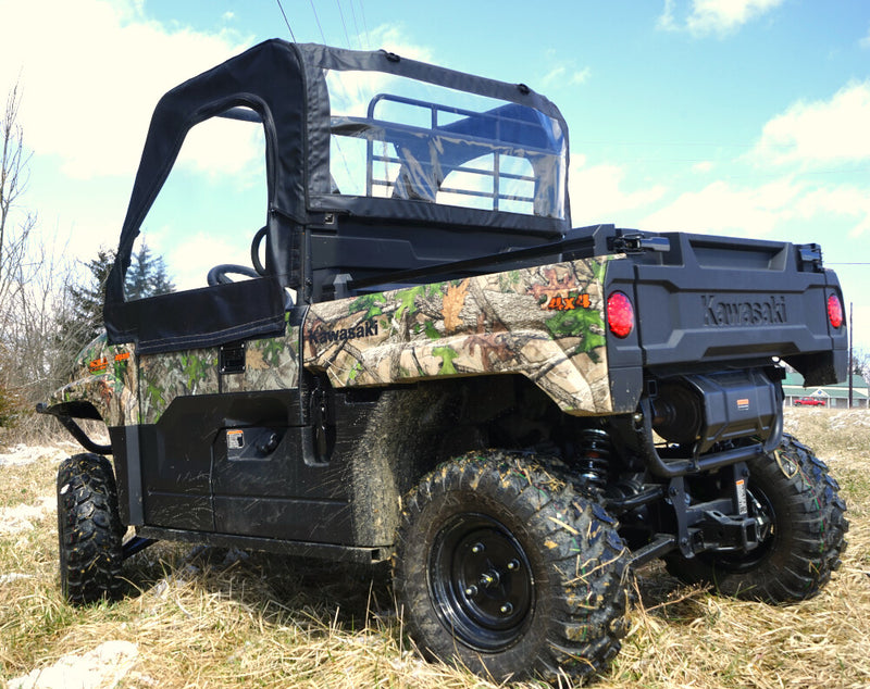 Seizmik Soft Upper Doors Rear Windshield - 51-20988 Kawasaki Mule 2021-2023