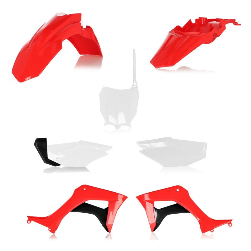 Acerbis 2861937118 19-24 Honda CRF110F Full Plastic Kit - Red/white Original 21-24 - Photo - Primary