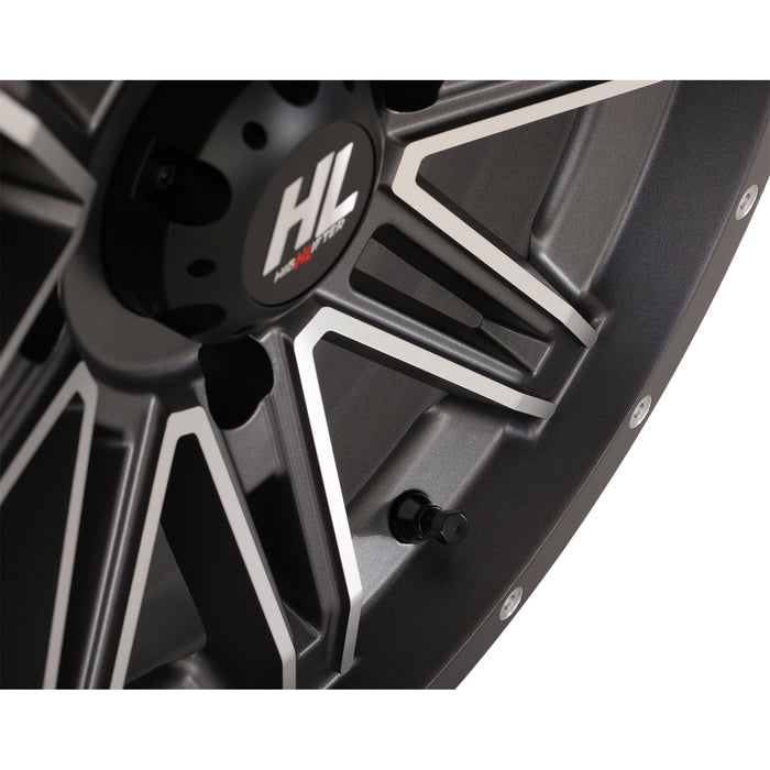 HIGH LIFTER 0230-1294 14HL22-1137 HL22 Wheel Wheel - HL22 - Front/Rear - Gloss Black w/Machined - 14x7 - 4/137 - 4+3 (+10 mm)