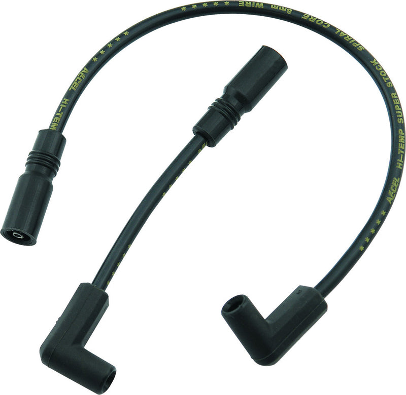 Accel Spiral Core Wire SET 8.0MM Black - 171097-K For Harley Motorcycles 1999-2017