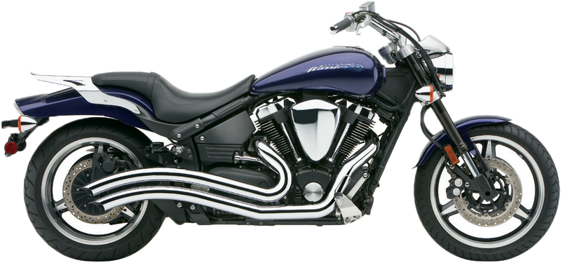 Cobra Speedster Swept F S Chrome Yamaha Warrior - 2222 Yamaha 1700 Road Star Warrior / XV1700PC Road Star Warrior 2002-2009