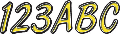 Hardline Series 400 Registration Kit (yellow Black) - YEBKG400 For Sea-Doo Watercraft 1988-2019 | Kawasaki Watercraft 1977-2019