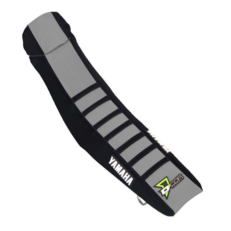 D'cor Visuals D-Cor Seat Cover Black Grey Black Ribs YZF250/450 - 30-50-479 Yamaha YZ 450 / YZ 250 2018-2023