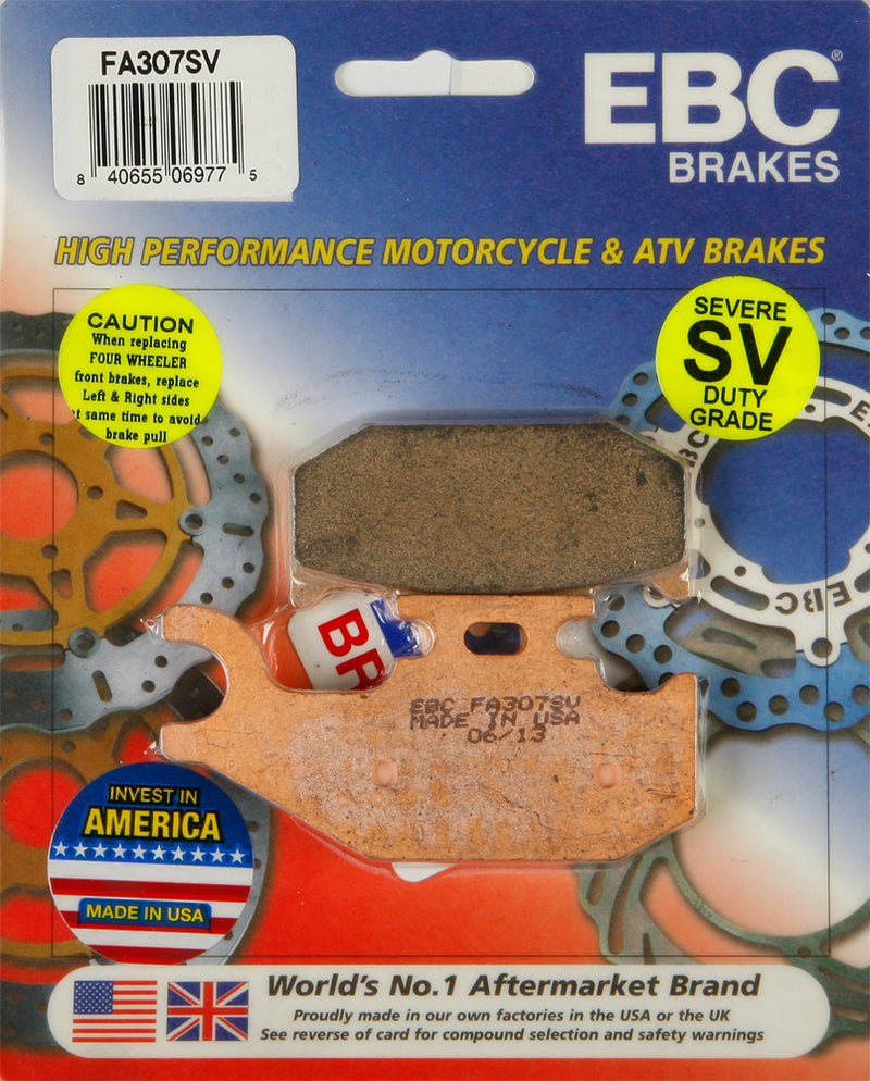 EBC Brake Pads - FA307SV For Can-Am Outlander / Maverick / Commander 2011-2015 | Bombardier Outlander 2003-2006