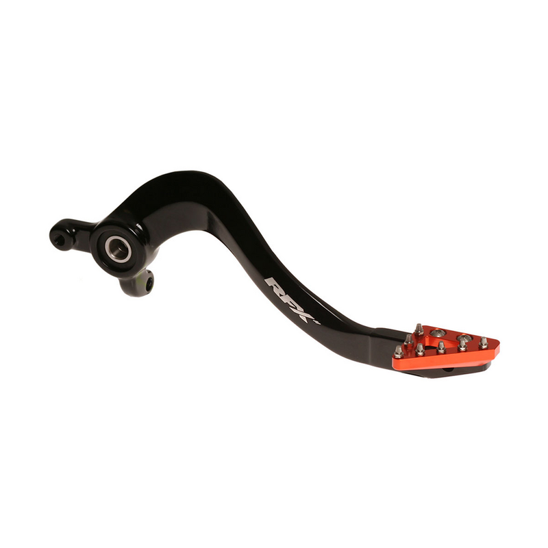 RFX Rear Brake Pedal Orange Solid-TIP - FXRB 50501 99OR KTM Dirt Bikes 2017-2023