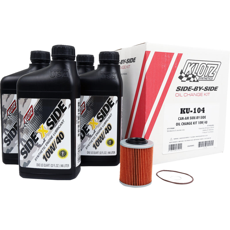 Klotz Oil Oil Change Kit - 'KU-104 Can-Am Maverick 2017-2023