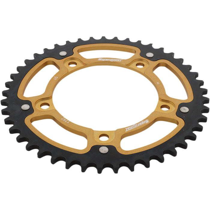SUPERSPROX 1210-1958 RST-1792-45-GLD Stealth Rear Sprocket 45 tooth - gold - suzuki/triumph