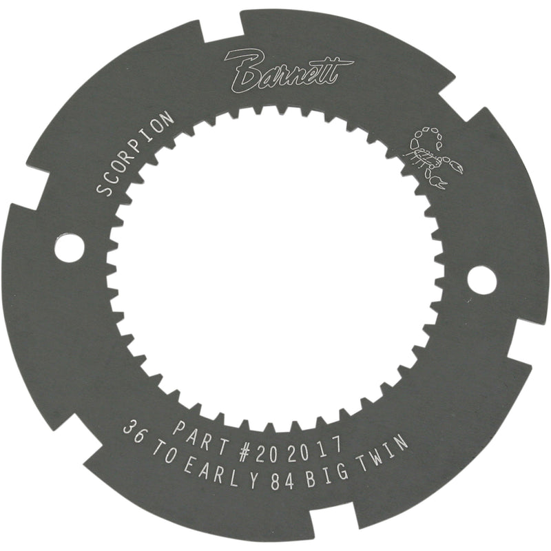Barnett Scorpion Lock Plate - 638-30-80036 For Harley Motorcycles 1936-1984
