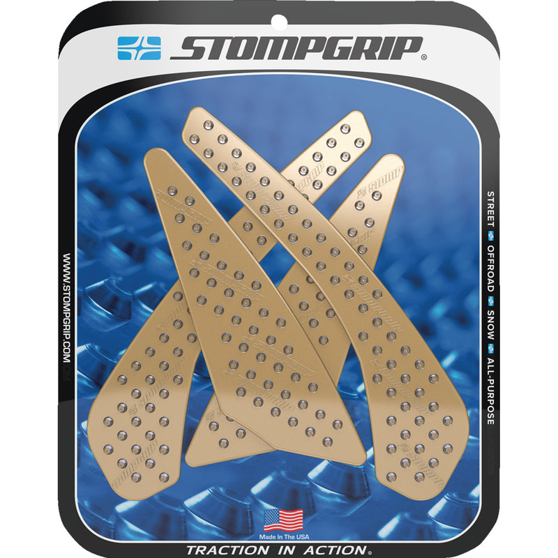 STOMPGRIP 4320-2851 55-10-0151C Volcano Profile Traction Pad Tank Grips Traction Pad Tank Grips - Volcano - Clear - GSX-S 750/Z
