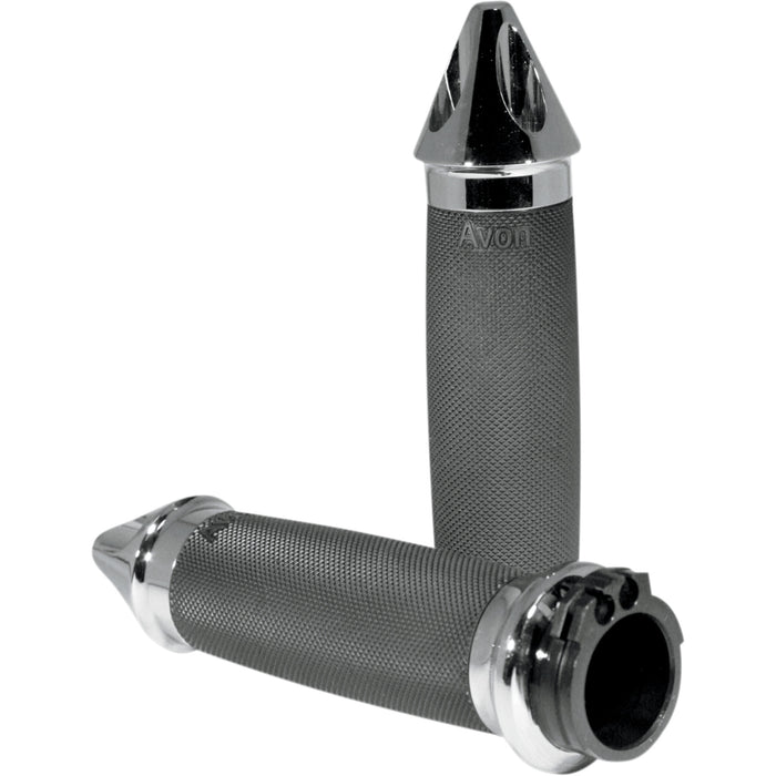 AVON GRIPS 0630-0533 SB-CC-85-CH-SPK Custom Spike End Grips Grips - Custom - Spike End - Chrome