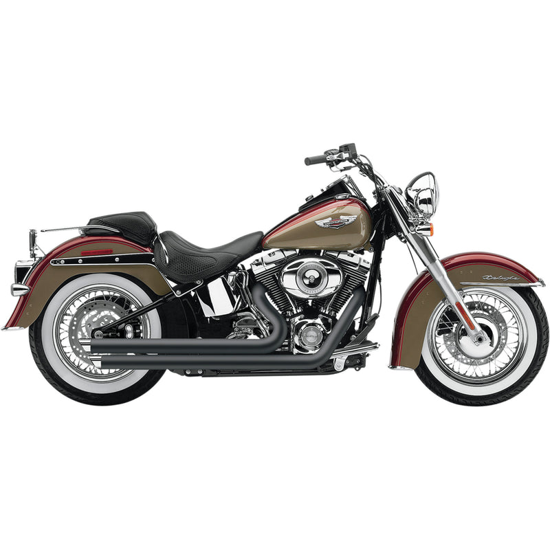 Cobra Speedster Slashdown 2-Into-2 Exhaust System - 6852B For Harley Softail 2012-2017