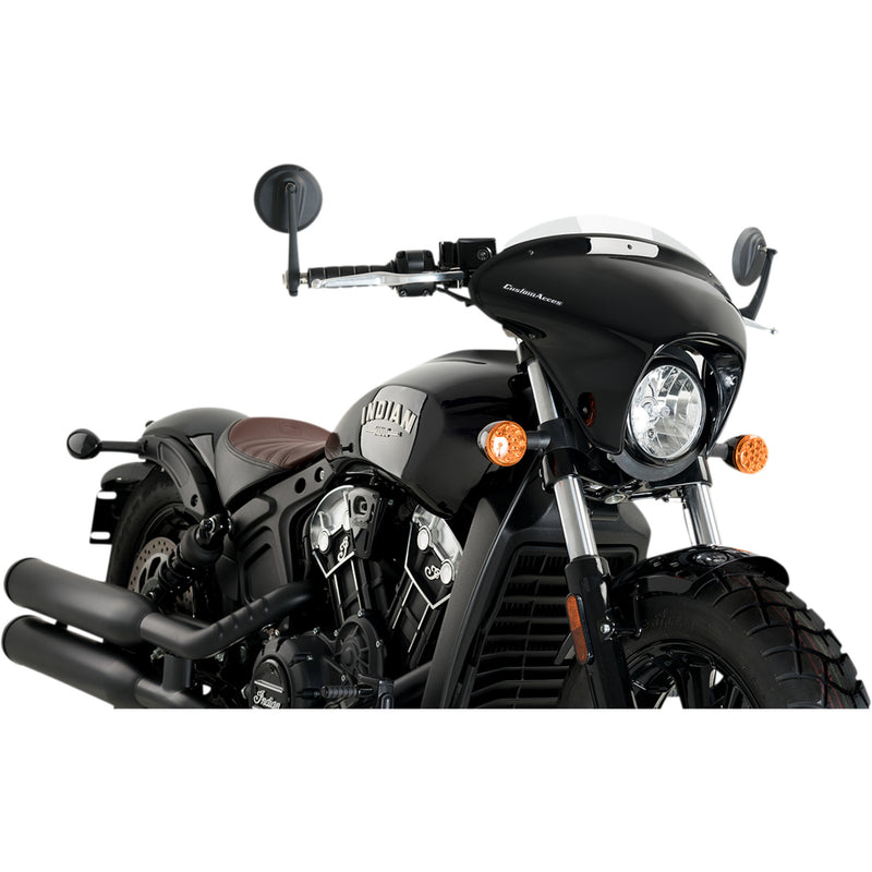 Puig Hi-Tech Parts Batwing SML Fairing - 21073W For Indian Scout Bobber 2018-2024