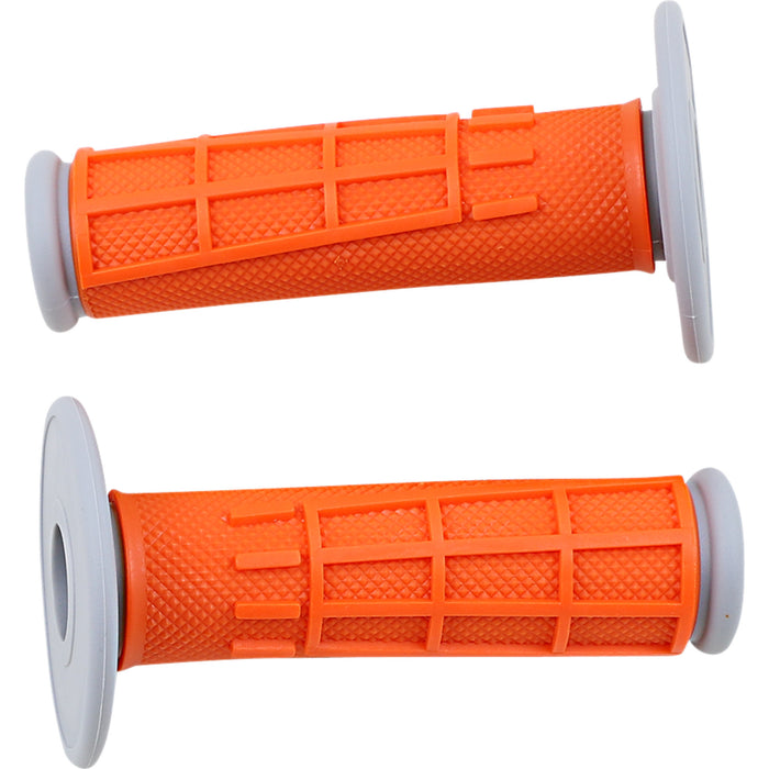 MOOSE OFFROAD 0630-2665 1MG2315-VEM Comp Diamond Half Waffle Grips Grips - Compound - Half-Waffle - Orange