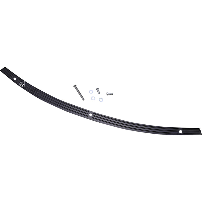 KLOCK WERKS 2350-0510 KWW-01-0576 Flare™ Series Windshield Trim - KERF - Black w Contrast Logo