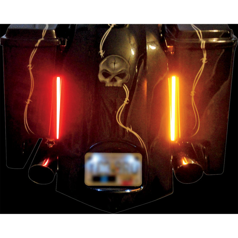 CUSTOM DYNAMICS 2040-1269 GENMPLASMA-DCPR Dual-Color Plasma Rods™ - 8" - Red/Amber