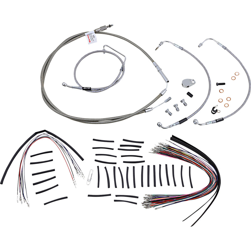 Burly Brand Complete Cable Kit - B30-1105 For Harley Touring 2008-2013