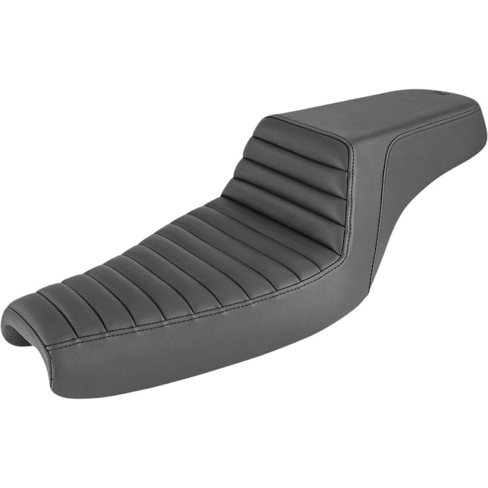 SADDLEMEN 0804-0651 807-11-171 Step-Up Seat — Front Tuck-n-Roll - Black - XL