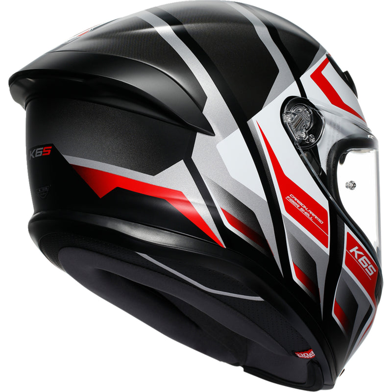 AGV K6 S Karve Helmet - Matte Black/White/Red