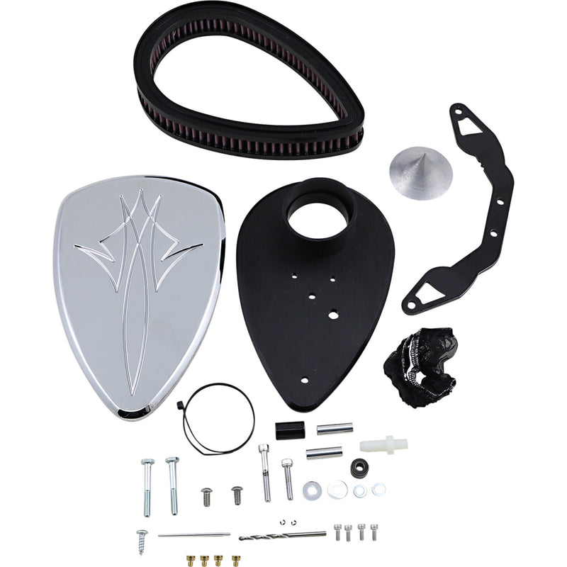 Baron Big Air Kit (BAK) Pinstripe Air Cleaner - BA-2020-13 Yamaha 1700 / XV1600A / 1600 / XV1700A 1999-2007