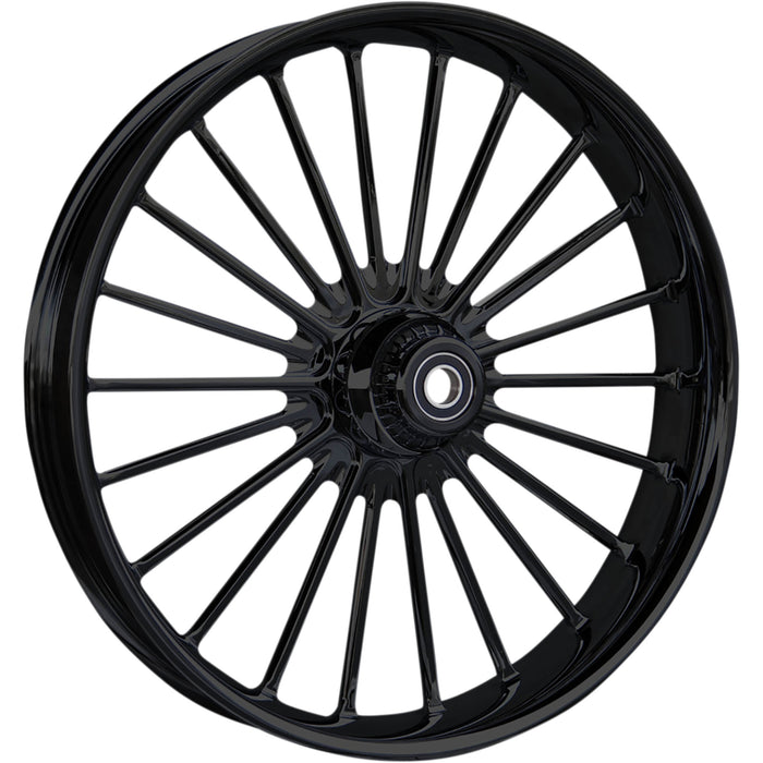 RC COMPONENTS 0201-2365 0321350-126B1 One-Piece Forged Illusion Wheel - Front - Dual Disc/with ABS - Black - 21x3.5