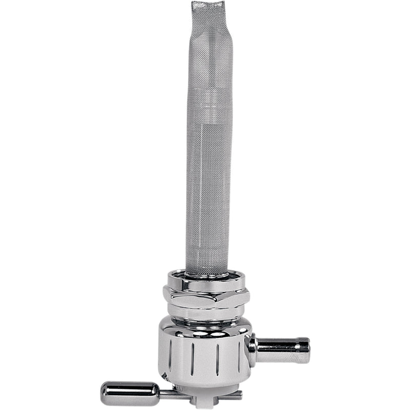 PINGEL DS-390261 6311-CG Power-Flo Fuel Valve - Round Fuel Valve - Grooved Chrome - 22 mm