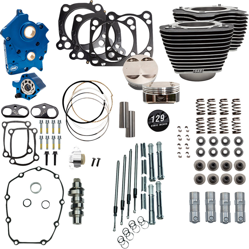 S&S Cycle Performance Kit Power Package - 310-1223D For Harley Touring / Softail 2017-2026