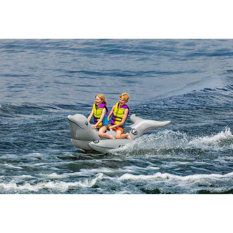 AIRHEAD SPORTS GROUP 4808-0041 AHHD-3056 Towable Riding Tube Tube - Dolphin - Inflatable/Towable - One/Two Rider