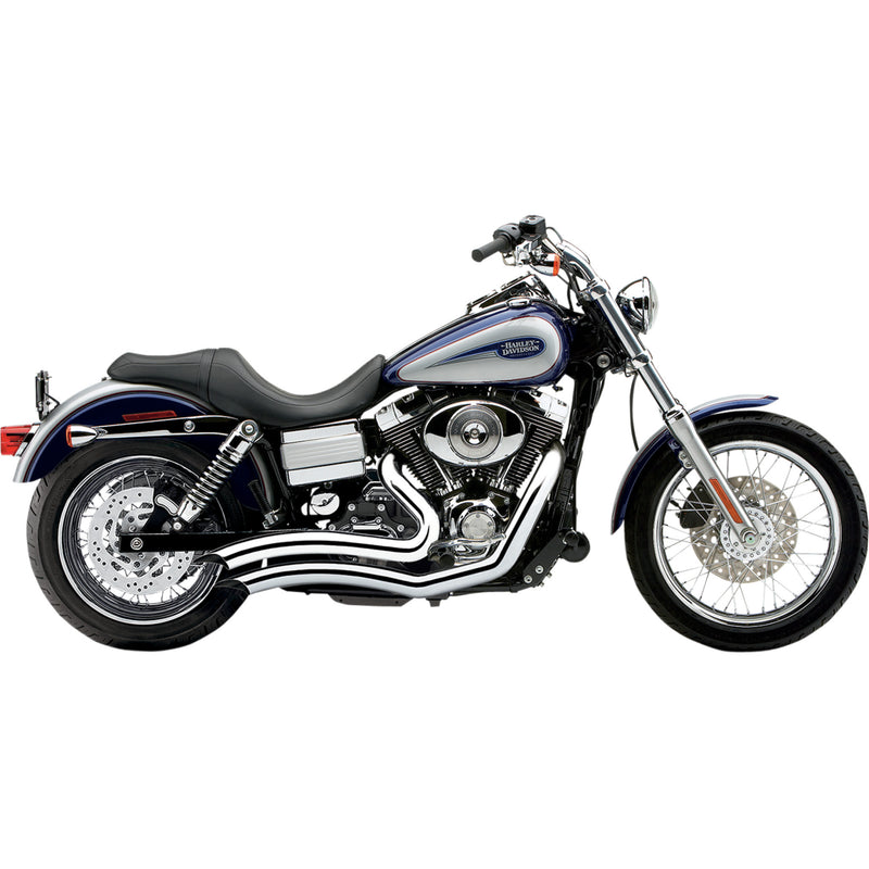 Cobra Short Swept 2-Into-2 Exhaust System - 6229 For Harley Dyna 2012-2017